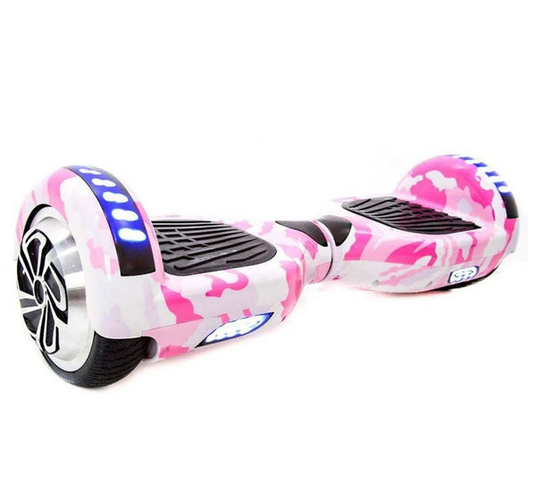 Skate Elétrico Hoverboard 6,5 Smart Balance - Estampa Rosa Camuflado com Conexão Bluetooth