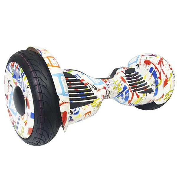 Skate Elétrico Hoverboard 10 Polegadas Smart Balance Wheel com Bluetooth - Branco Grafitte