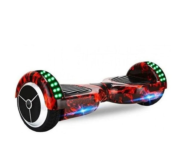 Skate Elétrico Hoverboard 6,5 Smart Balance - Estampa Vermelho Fogo com Conexão Bluetooth