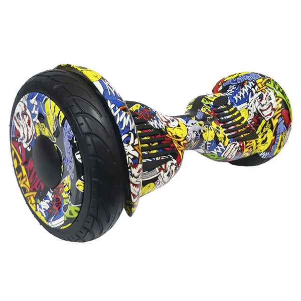 Skate Elétrico Hoverboard 10 Polegadas Smart Balance Wheel com Bluetooth - Amarelo Grafitte