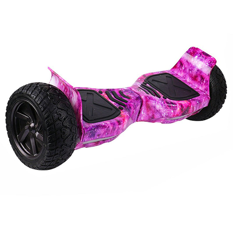 Hoverboard Original 8.5 Offroad com Conexão Bluetooth e LED - Estampa Roxo Galaxia